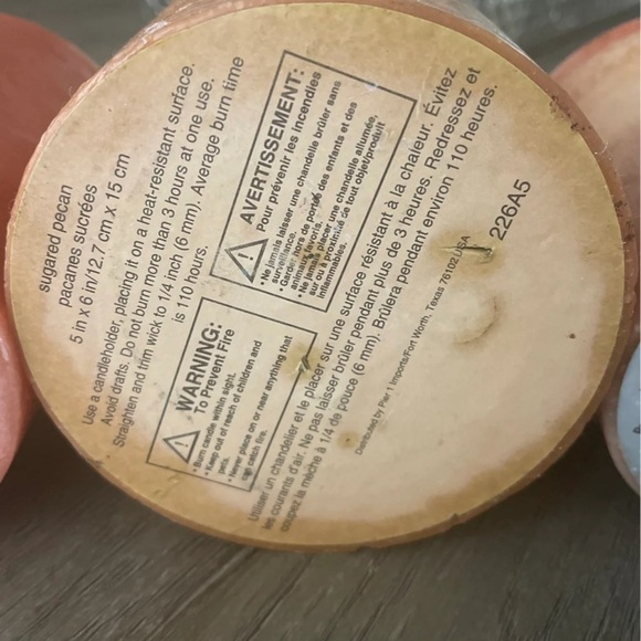 Bundle of 6 pre-loved autumnal colored candles - Picture 8 of 12